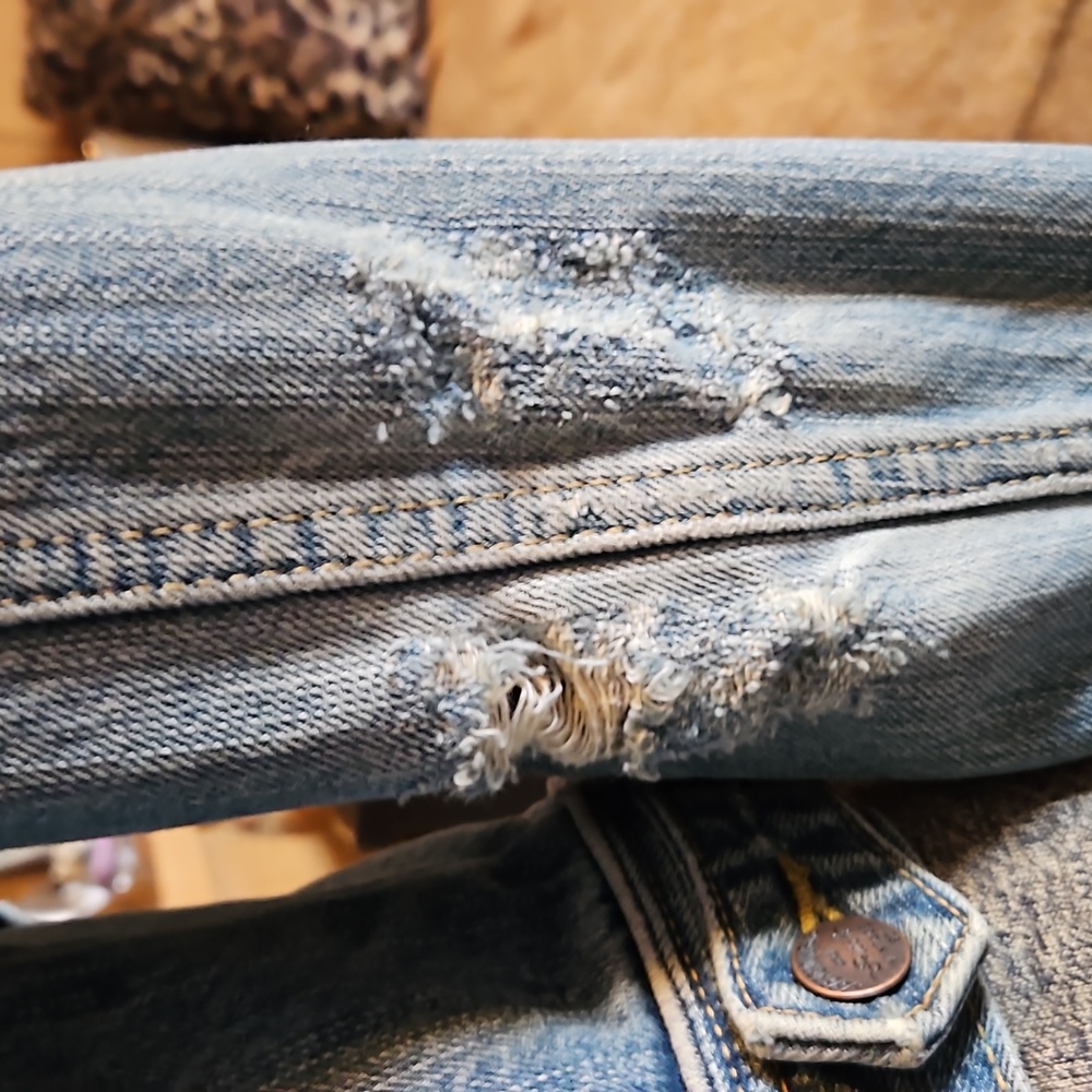 A&F VINTAGE Y2K MEDIUM DENIM JACKET - Picture 9 of 13